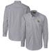 Men's Cutter & Buck Charcoal San Francisco 49ers Helmet Easy Care Stretch Gingham Long Sleeve Button-Down Shirt