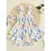 Sleeveless Baby Girl Pineapple Print Shirred Cami Bodysuit S221905X Multicolor 62(1-3M)