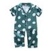 Toddler Baby Girls Short Sleeve Dot Print Tops+Pants Pajamas Sleepwear Outfits Easter Pajamas Kids Pajamas Pants for Girls