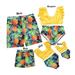 Ma&Baby Family Matching Swimsuit Pineapple Print Bikini Set Swimming Trunks Bathing Suit Swimwear