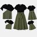 PatPat Family Matching Outfits Mommy and Me Short-sleeve Dresses and T-shirts Sets Toddler Girl: 4-5 Years