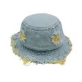 Baby Kids Denim Lovely Soft Printed Fisherman Hat Bucket Hat Sun Hat Caps 404 Hat Women Hunting Hat