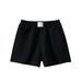 YDOJG Fashion Shorts For Girls Toddler Summer Solid Color Elastic Waistband Casual Shorts With Pockets School Home Beach Shorts For 4-5 Years