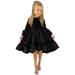 Kids Little Girls Daily Dress Autumn Long Sleeve Solid Irregular Princess Dress Ruffle Casual Party Dresses Outfits Clothes Dress for plus Size Girls Backless A Line Lace Back Flower Girl Dress