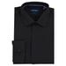 Nautica Men's Wrinkle-Resistant Dress Shirt Black, 16-16.5 34-35
