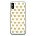 Christmas Gold Stars Holidays Phone White Case Slim Shockproof Rubber Custom Case Cover For iPhone 13 Mini