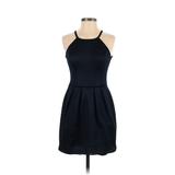 RACHEL Rachel Roy Cocktail Dress - Mini: Blue Solid Dresses - Women's Size 2