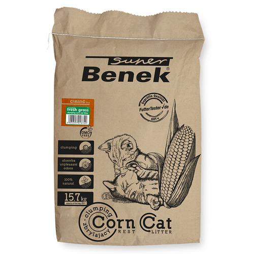 25l Super Benek Corn Cat Frisches Gras Katzenstreu