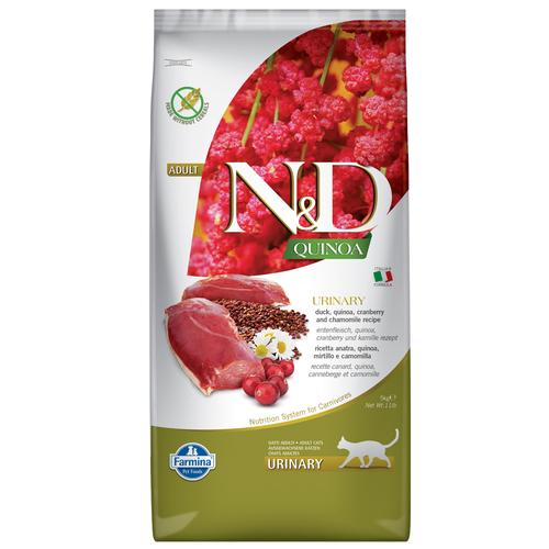 5kg Farmina N&D Quinoa Urinary Ente, Quinoa, Cranberry & Kamille Adult Katzentrockenfutter