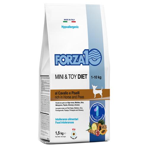 1,5kg FORZA10 Mini & Toy Diet Pferd & Erbsen Hundefutter trocken