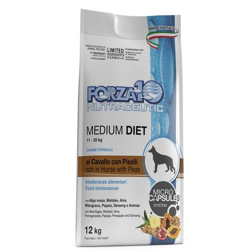 12kg FORZA10 Medium Diet Pferd & Erbsen Hundefutter trocken