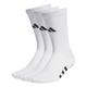adidas Performance Cushioned Crew Grip Socks 3-Pairs Pack, White/Black, 42 2/3-44 2/3