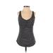 PrAna Active Tank Top: Gray Solid Activewear - Women's Size X-Small