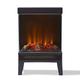 Warmlite 2KW Moray Log Stove Fire With Panoramic Window - Grey