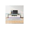 Liberté - Meuble tv led, Table tv moderne - blanc - 180x 40x50