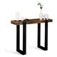 Idmarket - Console phoenix bois effet vieilli et noir - Bois-foncé