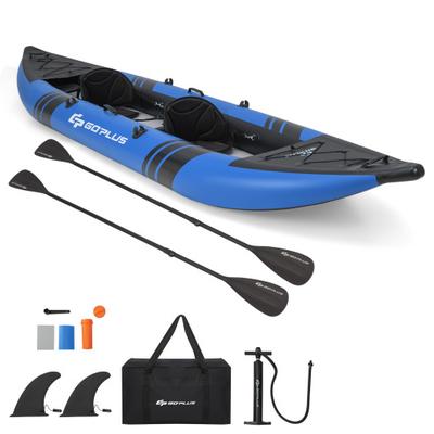 Costway Inflatable 2-person Kayak Set with Alumini...
