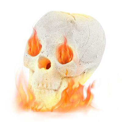 Costway Halloween Fire Pit Skull Halloween Decorat...