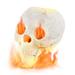 Costway Halloween Fire Pit Skull Halloween Decoration-Beige