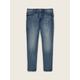 TOM TAILOR DENIM Herren Tapered Slim Jeans, blau, Uni, Gr. 36/34