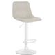 Tabouret de bar en tissu ajustable pivotant tissu Crème