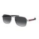 Prada Herren 1BC06G Sonnenbrille, Silber/Grau Shaded, Einheitsgröße (Herstellergröße: 65)