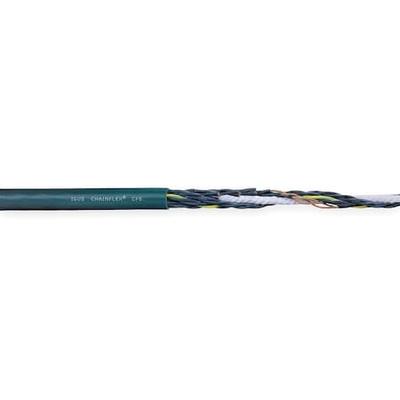 CHAINFLEX CF5-07-12-100 Control Cable, 18 AWG, 12 C, Green, PVC, 600 V, 100 ft
