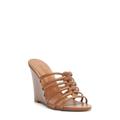 Octavia Wedge Slide Sandal - Brown - SCHUTZ SHOES Heels