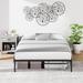 Metal Platform Bed Frame Black Bed Slats Queen/ Twin/ King/ Full Storage