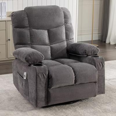 Massage Rocking Chairs with 2 Cup Holders, USB Charge Port