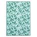 Brown/Green 108 x 72 x 0.1 in Indoor/Outdoor Area Rug - Lavish Touch Rectangle Taksha Abstract Indoor/Outdoor Area Rug in Green/Natural White | Wayfair