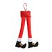 Sehao Hangs Christmas Long Legs Christmas Cartoon Legs Christmas Car Legs Pendant Christmas Decorations Christmas Day modern home decor Red Gift on Clearance