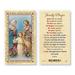 God Made us a Family Gold-Stamped Laminated Catholic Prayer Holy Card with Prayer on Back Pack of 25