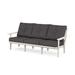 Trex Outdoor Cape Cod Deep Seating Sofa Plastic/Olefin Fabric Included in White/Brown | 31.88 H x 76.06 W x 31.66 D in | Wayfair TX4433-SC145986