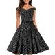 iOPQO Sundresses for Women Homecoming Dresses Fall Dresses for Women 2022 Women s Vintage Cocktail Dress 1950S Retro Cocktail Sleeveless Swing Party Dress Women s Cocktail Dresses Black S