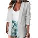 iOPQO cardigan for women Women Classic Blazer Jackets Business Casual Boyfriend Fashion Plus Size Lightweight Work Blazer Jacket Women s Blazers White XXL