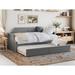 Lark Manor™ Antavious Coastal Cottage Solid + Manufactured Wood Twin Size Daybed w/ Twin Trundle Wood in Gray | 34.63 H x 79.5 W x 39 D in | Wayfair