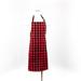 Gracie Oaks Buffalo Plaid Red & Black Belted Apron Cotton | 24 W in | Wayfair 8726BACD5E274835B4E8613D31D734FA