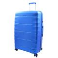 House Of Leather Large Size Hard Case 8 Wheeled Expandable Luggage ZAK (Blue, Large)