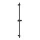 DETBOM Shower Rail Black 90 cm, Stainless Steel Shower Rail with Shower Head Holder, 360° Rotatable, Shower Rail with Variable Wall Fixings for Variable Adaptation to Existing Drill Holes