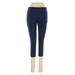 Danskin Now Active Pants - High Rise Skinny Leg Cropped: Blue Activewear - Women's Size Medium