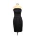 White House Black Market Cocktail Dress - Sheath: Black Print Dresses - Women's Size 0