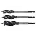 Faithfull Tri-Point Speed Auger Bit Set 3 Piece