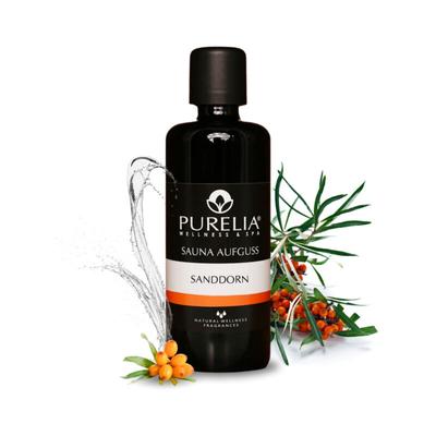 Saunaaufguss Konzentrat Sanddorn 100 ml natürlicher Sauna-aufguss - reine ätherische Öle - Purelia Image