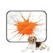 ECZJNT Orange Watercolor Isolated On White Pet Dog Cat Bed Pee Pads Mat Cushion Potty Dogs Blankets Crate Bed Kennel 25x30 inch