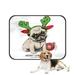 ABPHQTO Puppy Pug Christmas Toy Ball Pet Dog Cat Bed Pee Pads Mat Cushion Potty Dogsblankets Crate Bed Kennel 36x48 inch