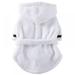 GOODLY Pet Pajama With Hood Thickened Luxury Cute Soft Cotton Hooded Bathrobe Quick Drying And Super Absorbent Dog Bath Towel Soft Pet Nightwear For Puppy Small Dogs Cats White