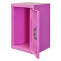 Hallowell Kid Mini Locker 15 W x 15 D x 24 H 1133 Bubble Gum (pink) Single Tier 1-Wide Knock-Down