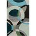 Mayflower Handmade Modern Circles Wool Area Rug