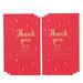 6Pcs Literary English Red Envelope Chinese New Year Money or Gift Card Holders for Wedding Party Gift Bags